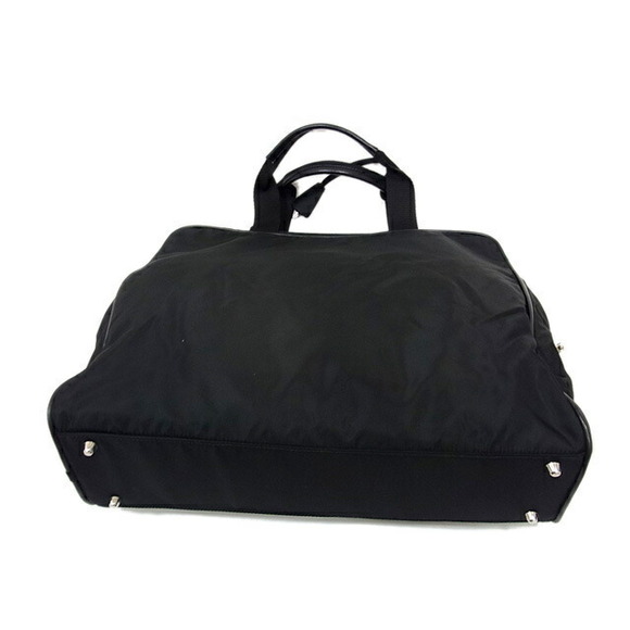 Prada Nylon Tote Bag Triangular Logo Plate Black - Picture 8 of 8